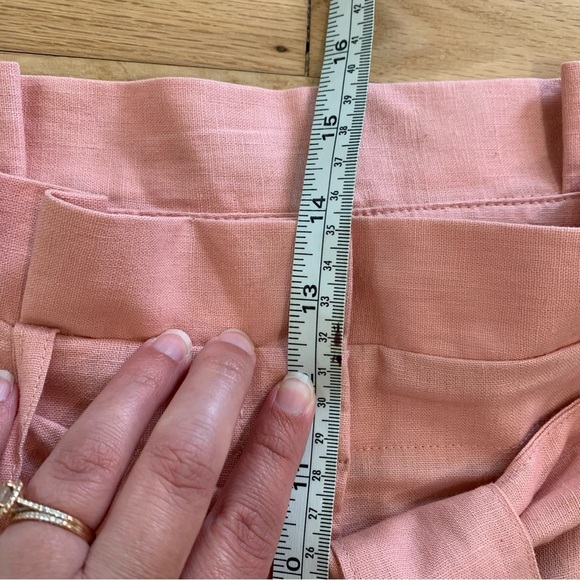 Boden St Ives Paperbag Shorts Belted Linen Cotton Blend NWT US Size 10 Preppy - Picture 15 of 15